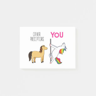 Unicorn Nurse Prezeptorgeschenk Post-it Klebezettel