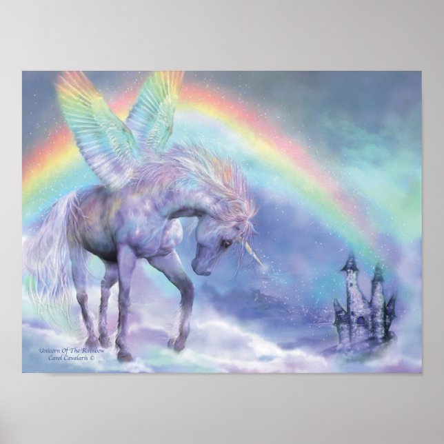 Unicorn Of The Rainbow Art Poster/Print Poster (Vorne)