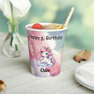 Unicorn Paper Cups Pappbecher