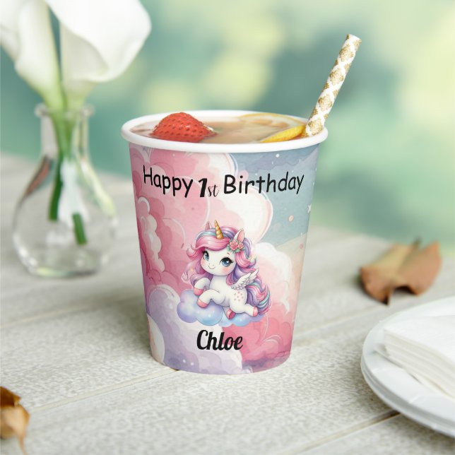 Unicorn Paper Cups Pappbecher (In Situ)