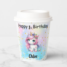 Unicorn Paper Cups Pappbecher