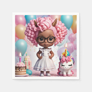 Unicorn-Party Serviette