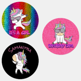 Unicorn Party Spaß! Etiketten