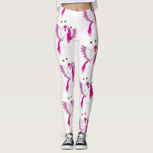 Unicorn Party Weiße Leggings