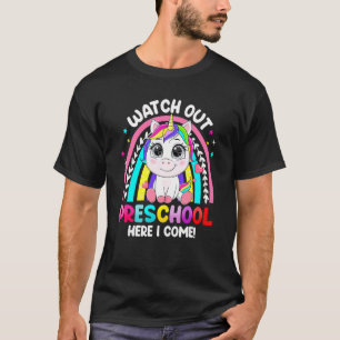 Unicorn Pass auf Vorschule auf, ich komme zurück z T-Shirt