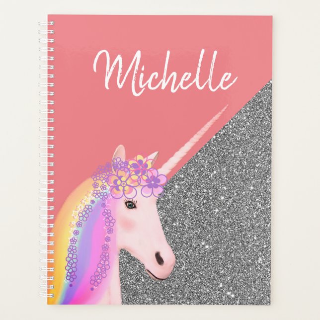 Unicorn Pastel Pastel Parties scintillant arc-en-c (Devant)