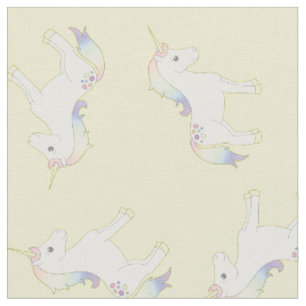 Unicorn Pastel Rainbow Yellow Stoff