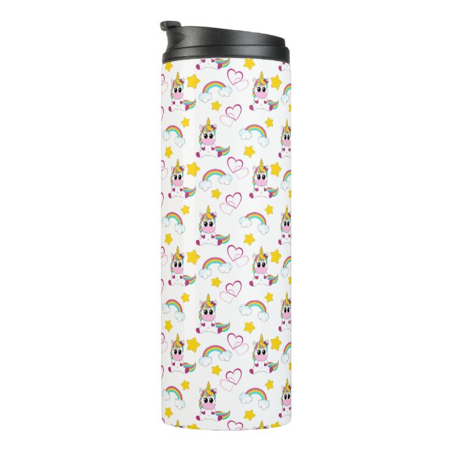 Unicorn pattern thermosbecher (Nach rechts gedreht)