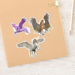 Unicorn Pegasus Fantasy Fliegendes Pferd Aufkleber