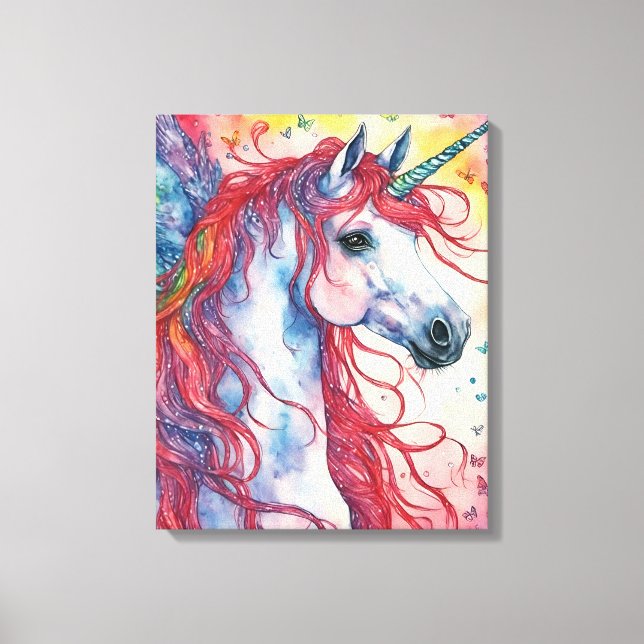 Unicorn Pegasus Leinwanddruck (Vorderseite)