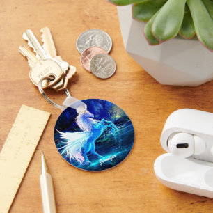 Unicorn Pegasus Schlüsselanhänger Fügen Sie Ihren