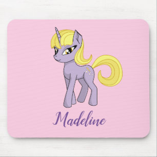 Unicorn Personalisiert Girls Pink Mouse Pad Mousepad