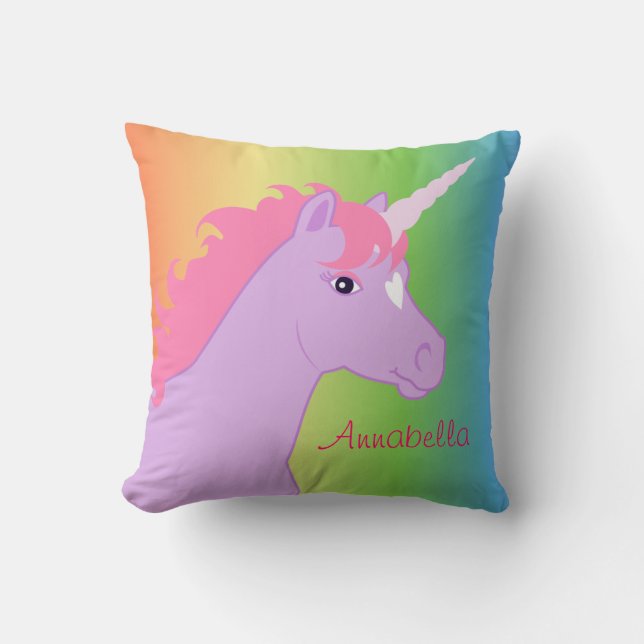 Unicorn personalisiert kissen (Vorderseite)