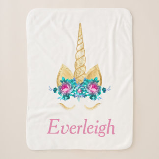 Unicorn Personalisiert Sherpa Blanket Sherpadecke