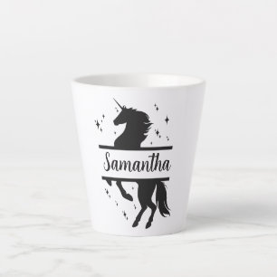 Unicorn Personalisierte Latte-Tasse Milchtasse