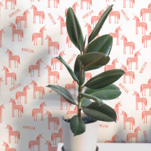 Unicorn Personalisierter Name Rosa