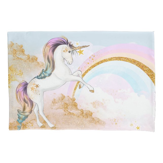 Unicorn-Pillowcases Kissenbezug (Vorderseite)
