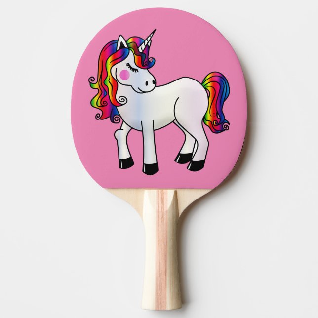 UNICORN PINK PONG PADDLE TISCHTENNIS SCHLÄGER (Vorderseite)
