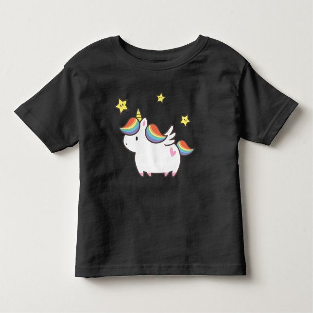Unicorn Pony Kleinkind T-shirt (Vorderseite)