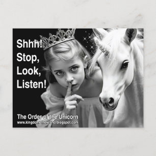 Unicorn Postkarte