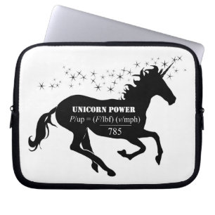 Unicorn Power Fake Math Formel Funny Laptopschutzhülle