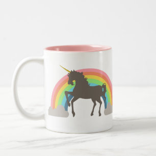 Unicorn-Power Zweifarbige Tasse