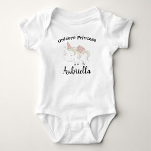 Unicorn Princess Baby Strampler
