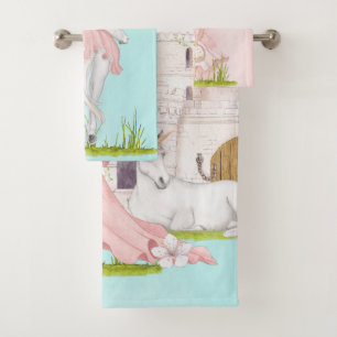 Unicorn Princess Castle Pink Blue