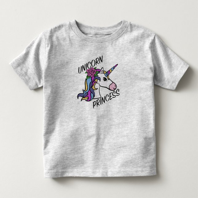 Unicorn Princess Design - Kleinkind Fine Jersey T- Kleinkind T-shirt (Vorderseite)
