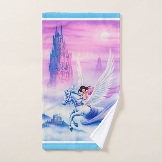 Unicorn Princess Fantasy Set Handtücher. (Handtuch)