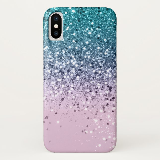 Unicorn Princess Glitzer #2 Case-Mate iPhone Hülle (Rückseite)