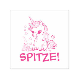 Unicorn Puffer für Lehrer und Motivation Permastempel