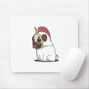Unicorn Puppy Niedlicher Mops Dog Lover Gift Mousepad