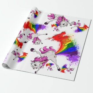 unicorn rainboart geschenkpapier
