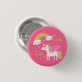 Unicorn Rainbow Button