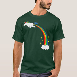 Unicorn Rainbow Furz T-Shirt
