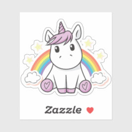 Unicorn Rainbow-Grafik Aufkleber