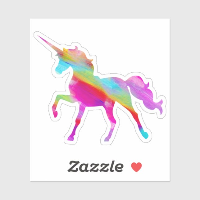 Unicorn Rainbow-Grafik Aufkleber (Blatt)