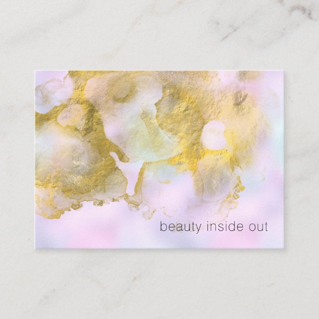*~* Unicorn Rainbow Holograghic Pastel Beauty AP1 Visitenkarte (Vorderseite)