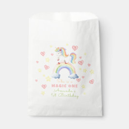 Unicorn Rainbow Magic Eins Geburtstag Geschenktütchen