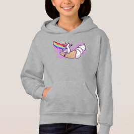 Unicorn Rainbow Riding Ice Cream Cone Hoodie