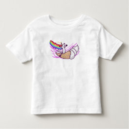 Unicorn Rainbow Riding Ice Cream Cone Kleinkind T-shirt