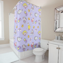 Unicorn Rainbow Star Light Lila Themed Duschvorhang