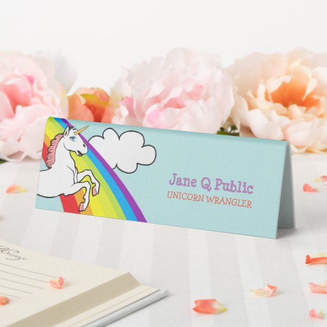 Unicorn Rainbow Tischaufsteller (In Situ (Hochzeit))