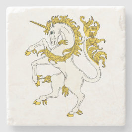 Unicorn Rampant Steinuntersetzer