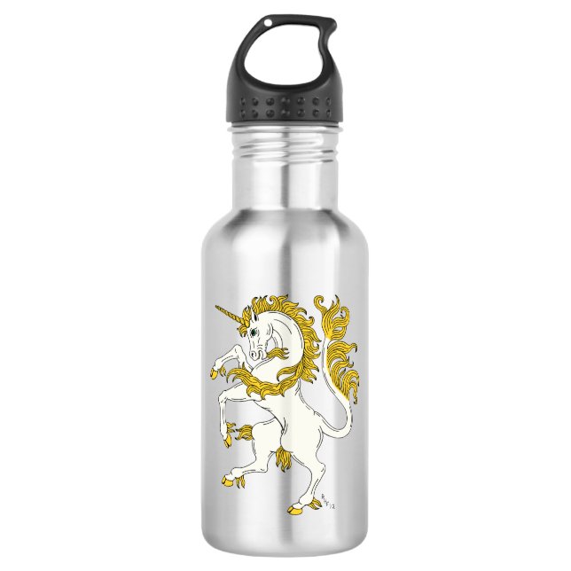 Unicorn Rampant Trinkflasche (Vorderseite)