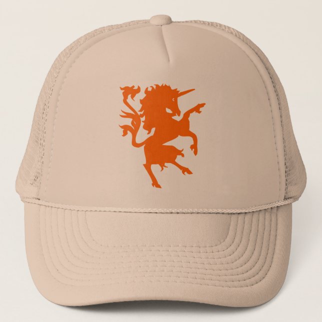 Unicorn Rampant Truckerkappe (Vorderseite)
