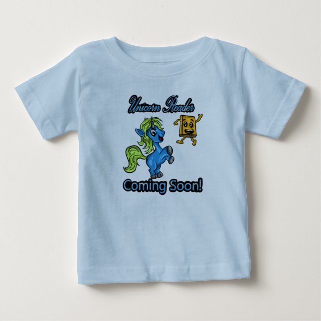 Unicorn Reader - bald kommen! T-Shirt Farbe (Vorderseite)