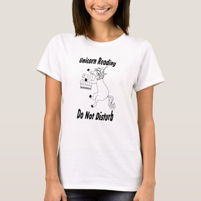 Unicorn Reading... - Basic Women's T-Shirt - BL (Vorderseite)