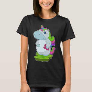 Unicorn Reading Book T-Shirt